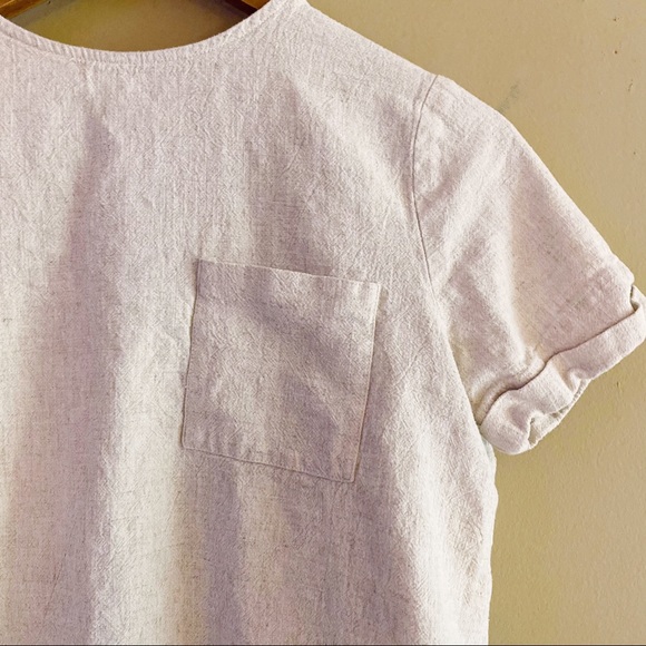 Cream linen top - Picture 2 of 4